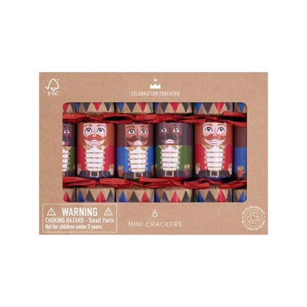MINI NUTCRACKER 6 INCH BOX OF 6 CRACKERS MS02-FMP