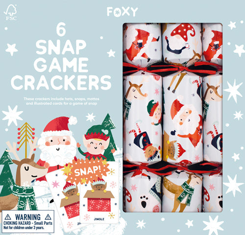 FESTIVE SNAP BOX OF 6 12 INCH CRACKERS GAME FX12-FMP
