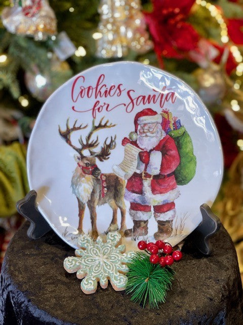 MELAMINE COOKIES FOR SANTA PLATE SWPCP359