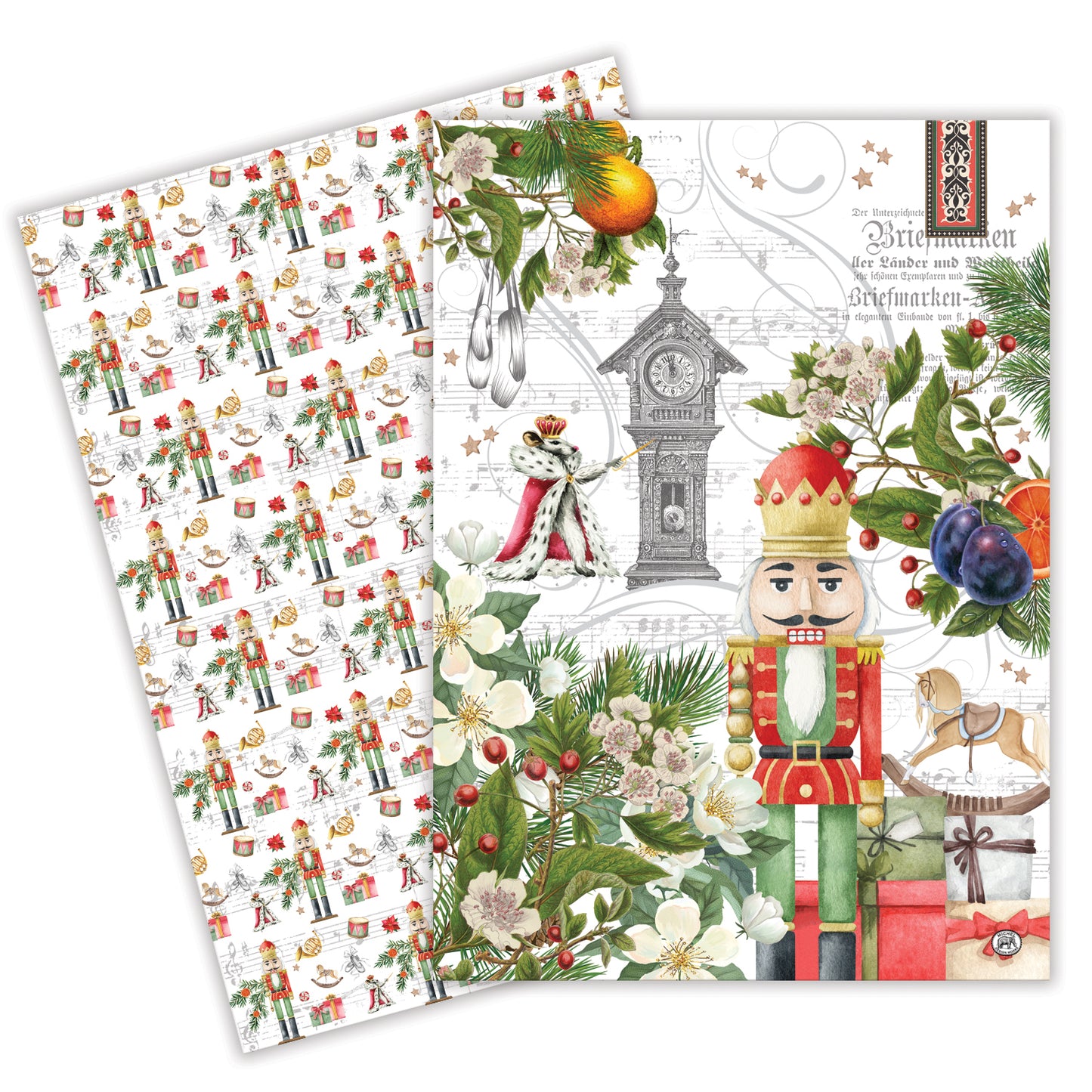 NUTCRACKER SUITE SET OF 2 LARGE TEA TOWELS TOWS426