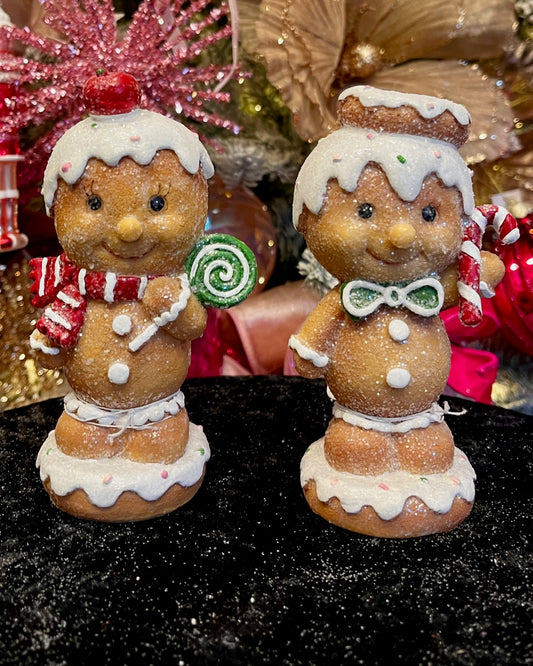 GINGERBREAD BABY WITH DONUT HAT HOS25-7028