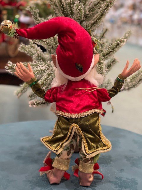MARK ROBERTS MEDIUM ELF 17INCH HOLLY & IVY 51-23688