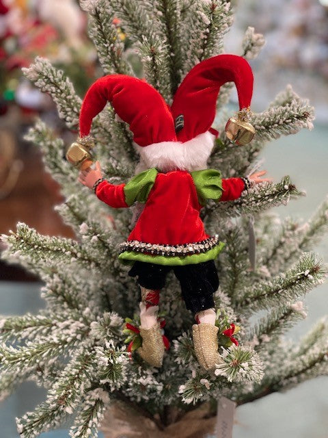 MARK ROBERTS SMALL ELF 11IN COAL STOCKING 51-23674