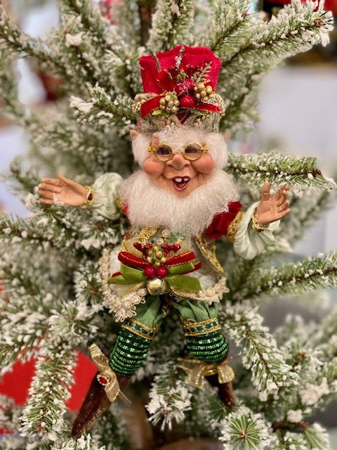 MARK ROBERTS HOLLY BERRY SMALL ELF 51-37550