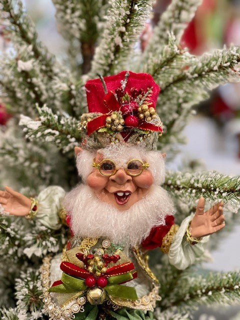 MARK ROBERTS HOLLY BERRY SMALL ELF 51-37550