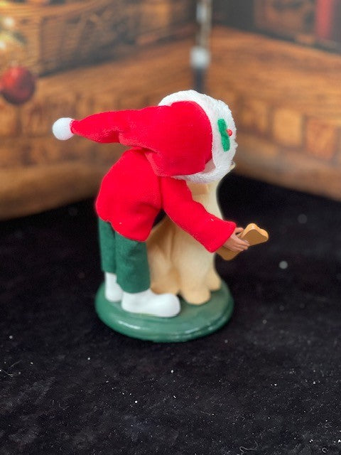 BYERS' CHOICE TODDLER WITH DOG