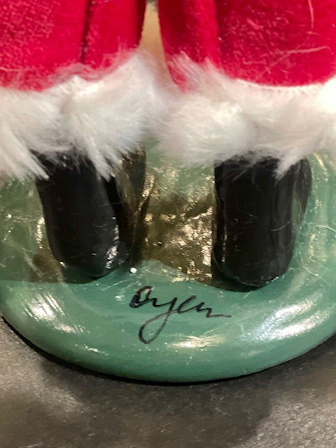 BYERS' CHOICE MRS CLAUS WITH ORNAMENT 3231W