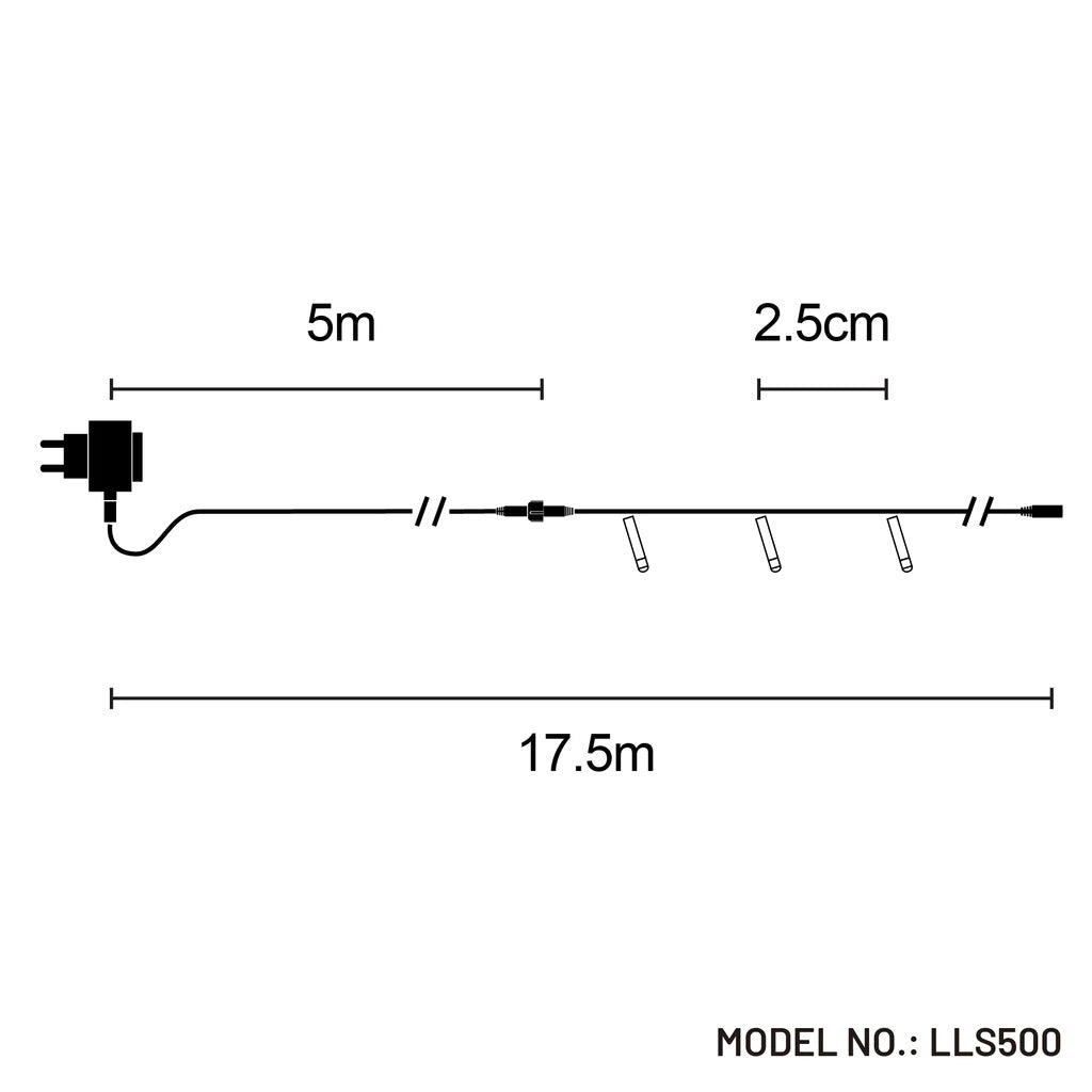 500 LED PREMIER MULTICOLOUR LIGHTING LLS500M