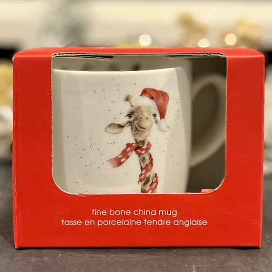 WRENDALE GIRAFFE HO HO HO MUG