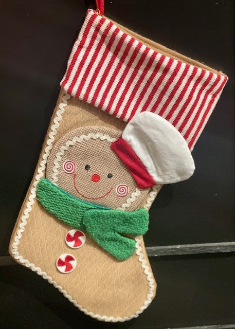 MR GINGERBREAD STOCKING AD058