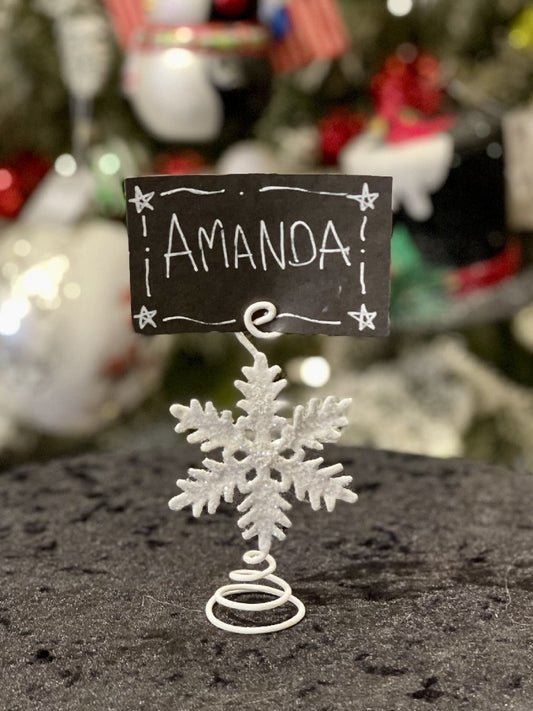 BETHANY LOWE SNOWFLAKE PLACE CARD HOLDER TF8618