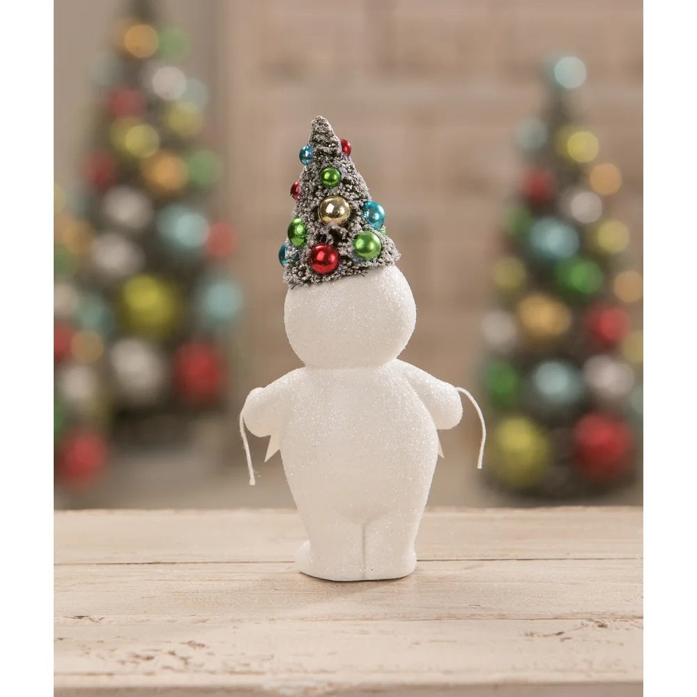 BETHANY LOWE RETRO MERRY SNOWMAN WITH TREE TL1353