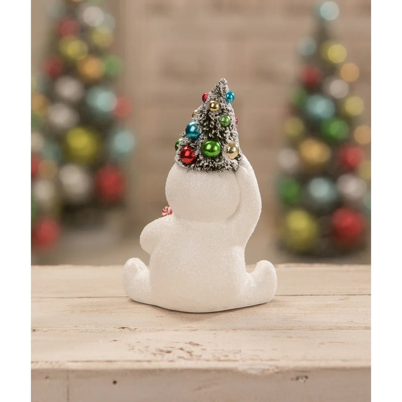 BETHANY LOWE RETRO CANDY CANE SNOWMMAN WITH TREE TL1354
