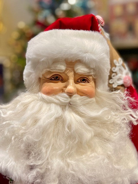 KATHERINE'S COLLECTION - GINGERBREAD SANTA 32 INCH