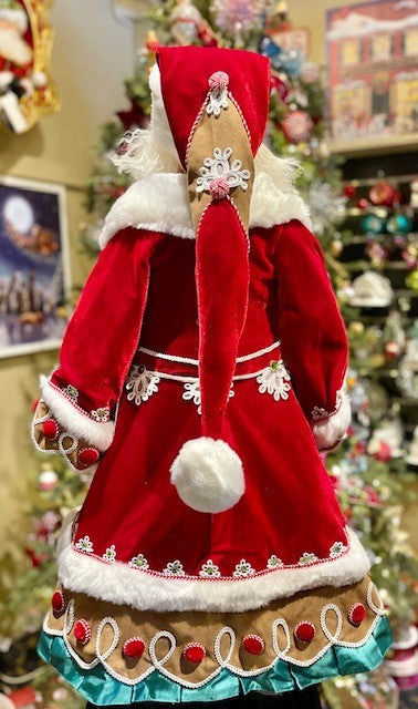 KATHERINE'S COLLECTION - GINGERBREAD SANTA 32 INCH