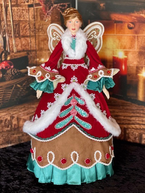 KATHERINE'S COLLECTION GINGERBREAD CONE ANGEL