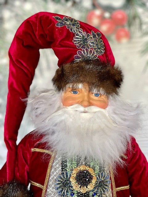 KATHERINE'S SANTA'S HIDEAWAY SANTA DOLL 32INCH 28-128140