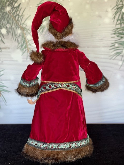 KATHERINE'S COLLECTION SANTA'S HIDEAWAY SANTA DOLL 24 28-128141