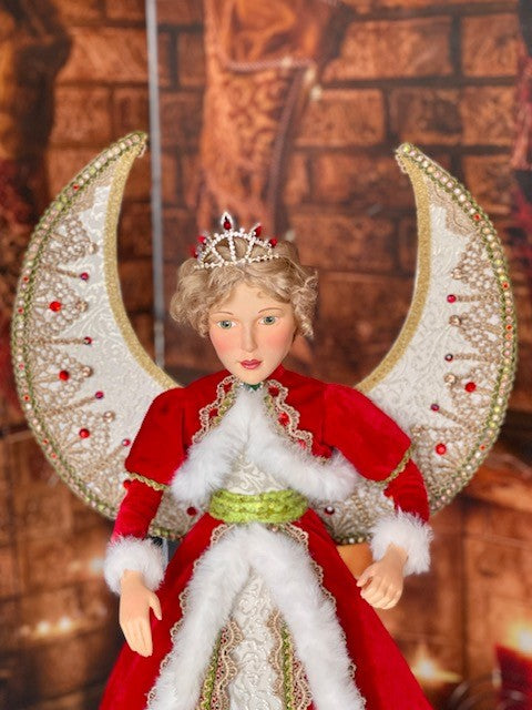 KATHERINE'S COLLECTION - 28IN ALL THE TRIMMINGS ANGEL TABLETOP 28-228575