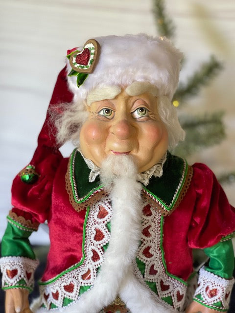 KATHERINE'S COLLECTION - SEASONED GREETINGS - CINNAMON ELF DOLL 28-328053