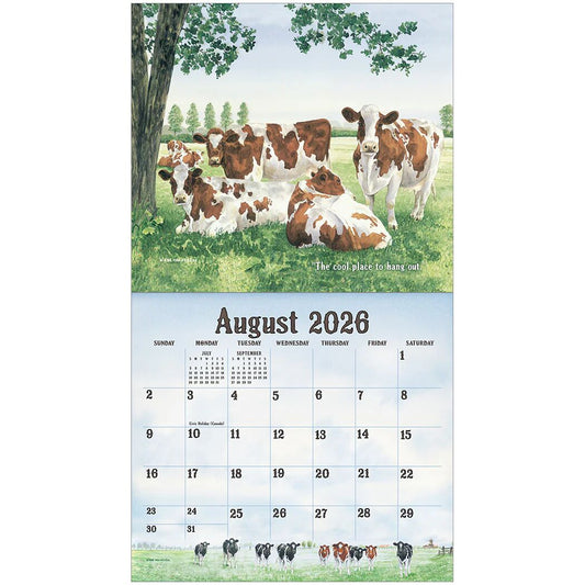 LEGACY CALENDAR 2026 - COWS IN THE MEADOW