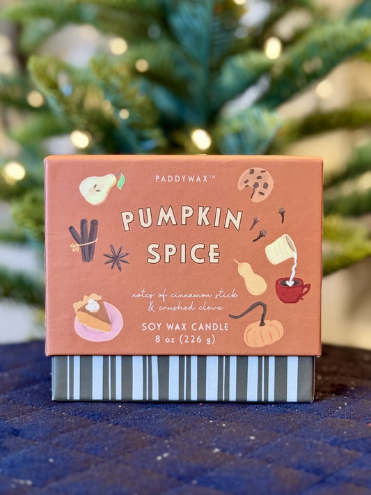 PADDYWAX - CERAMIC PUMPKIN SPICE CANDLE IN BOX BIS0808AU