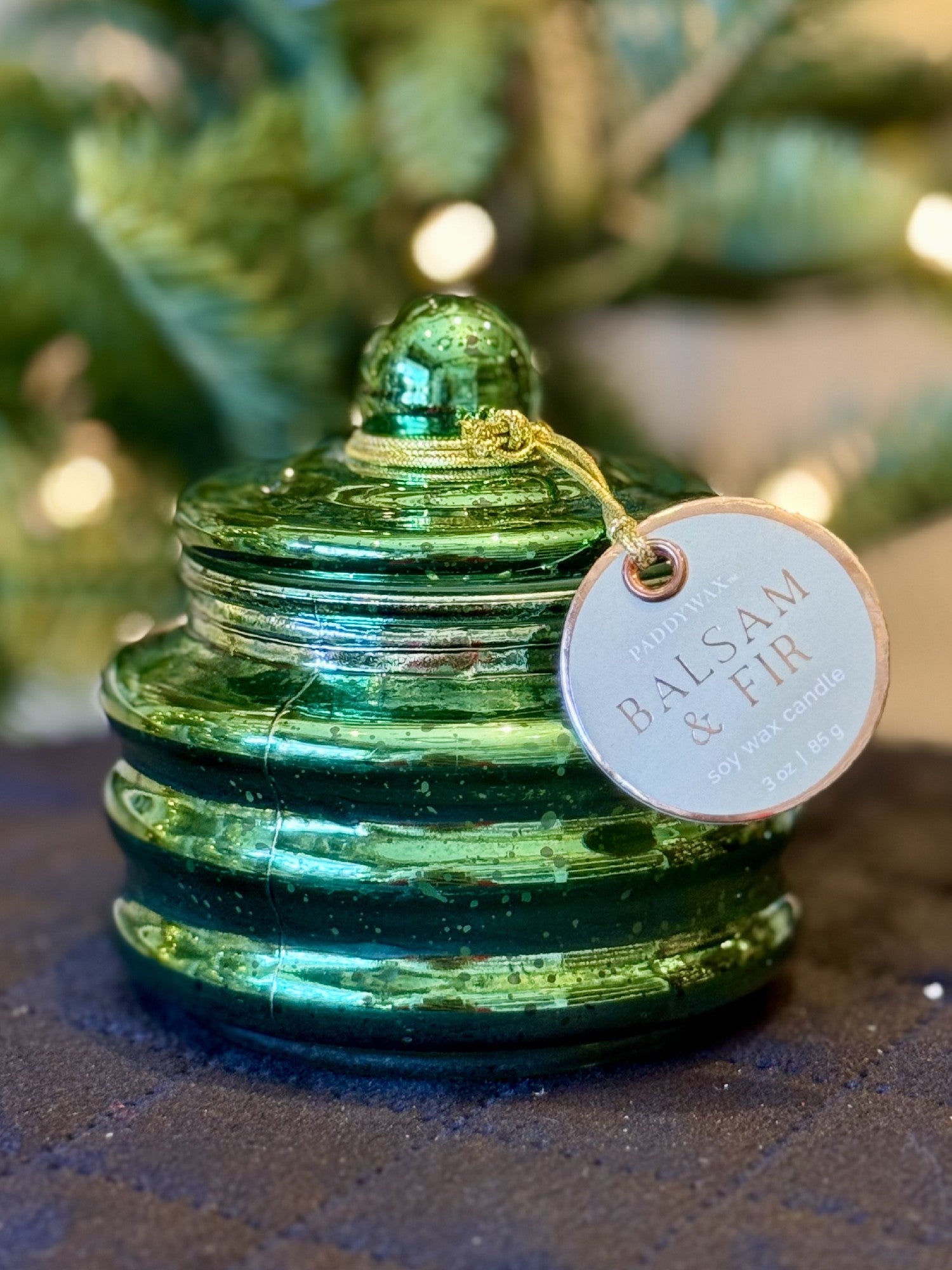 PADDYWAX - GREEN MERCURY MINI GLASS JAR CANDLE - BALSAM & FIR CFH0309AU