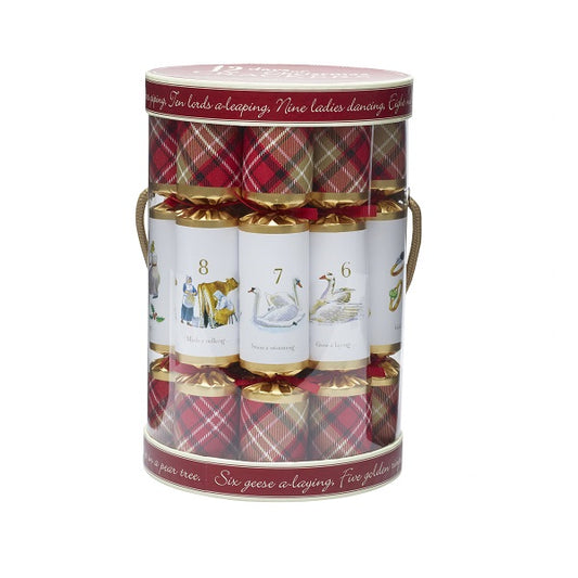 12 DAYS OF CHRISTMAS BARREL OF 12 CHRISTMAS CRACKERS 24394RR