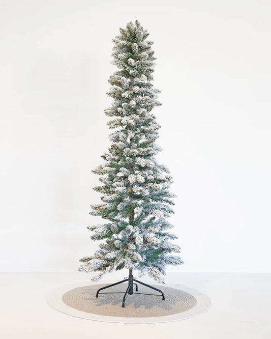 SNOWFLOCKED SLIM 6FT LED TREE X3007