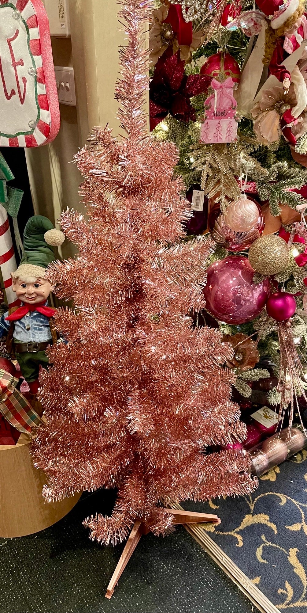 TINSEL TREE PINK 4 FOOT X3460