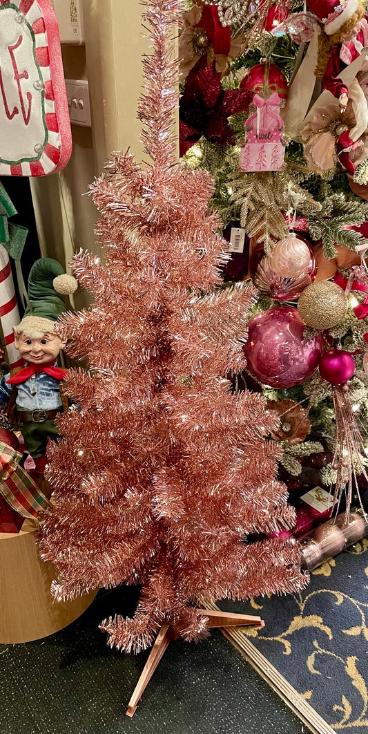 TINSEL TREE PINK 4 FOOT X3460
