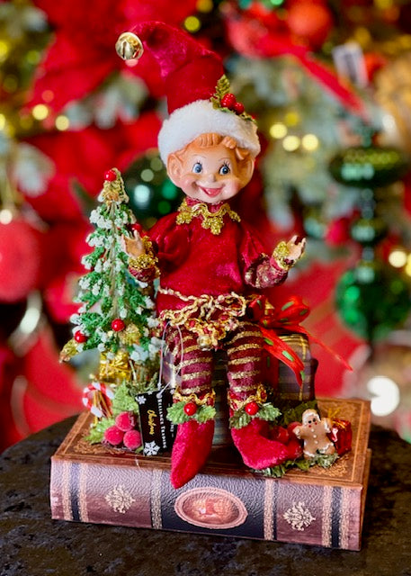 REGGIE ELF ON BOOK 26CM X3799
