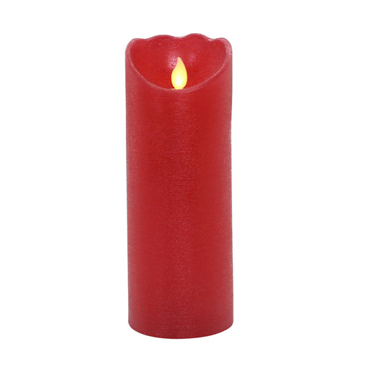 BEACON LED WAX PILLAR RED LARGE SYBREL