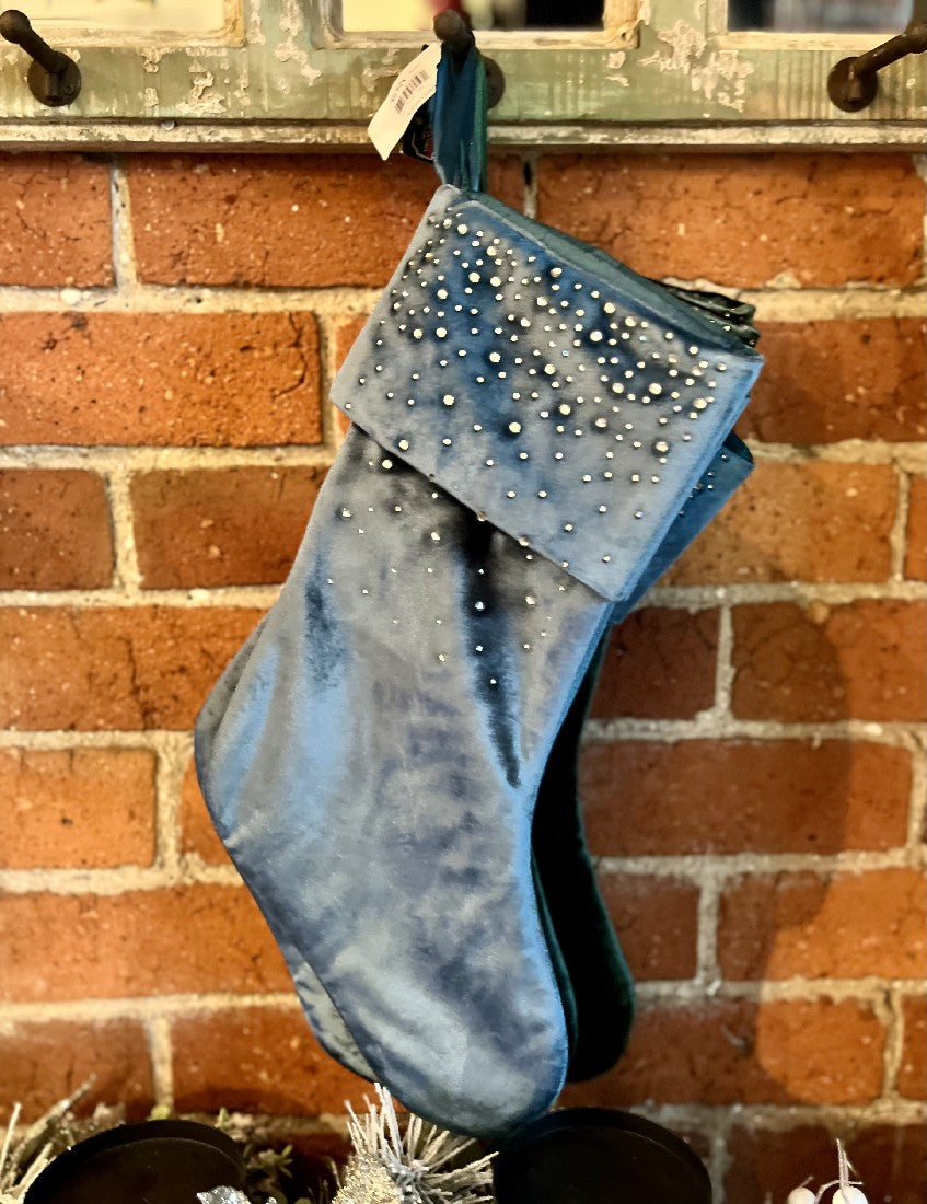 VELVET DIAMONTE STOCKING FRENCH BLUE XFTLXSF