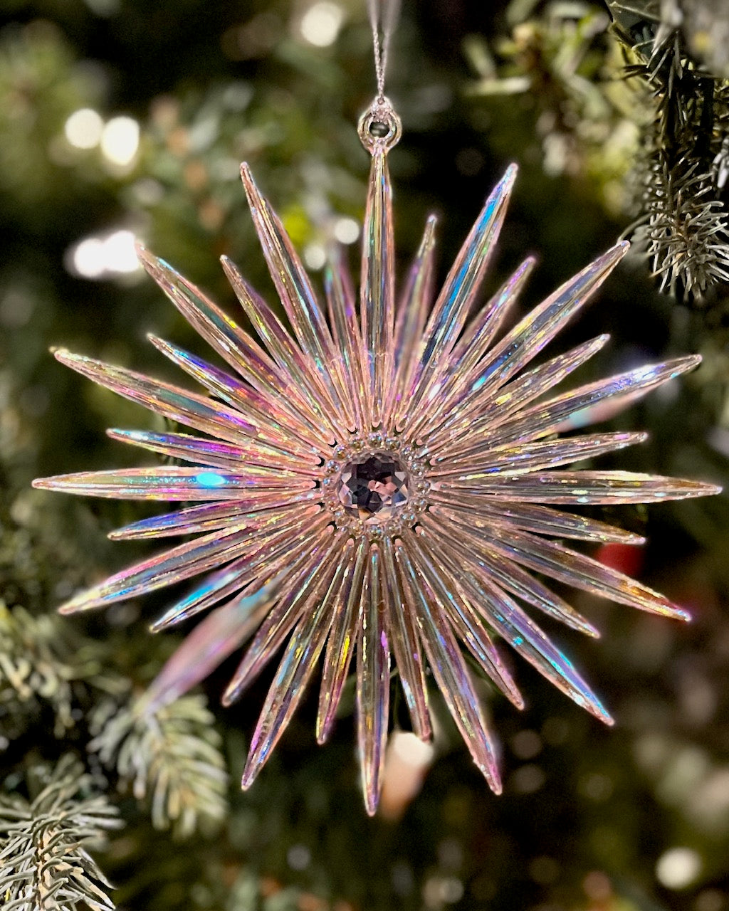 ACRYLIC STARBURST PINK ORNAMENT XASCPST