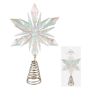 ACRYLIC STAR TOPPER CLEAR IRRIDESCENT XVAVTCI