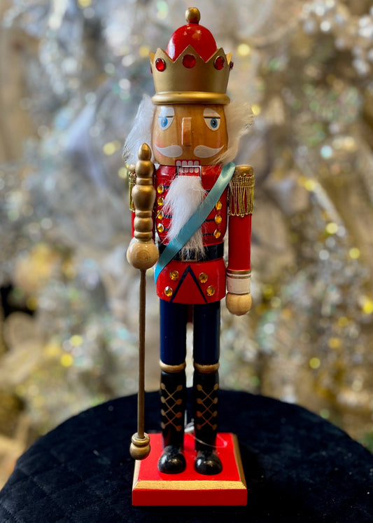 NUTCRACKER RED/BLUE WITH STAFF XX7870
