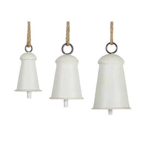 SMALL WHITE RUSTIC BELL XX12301
