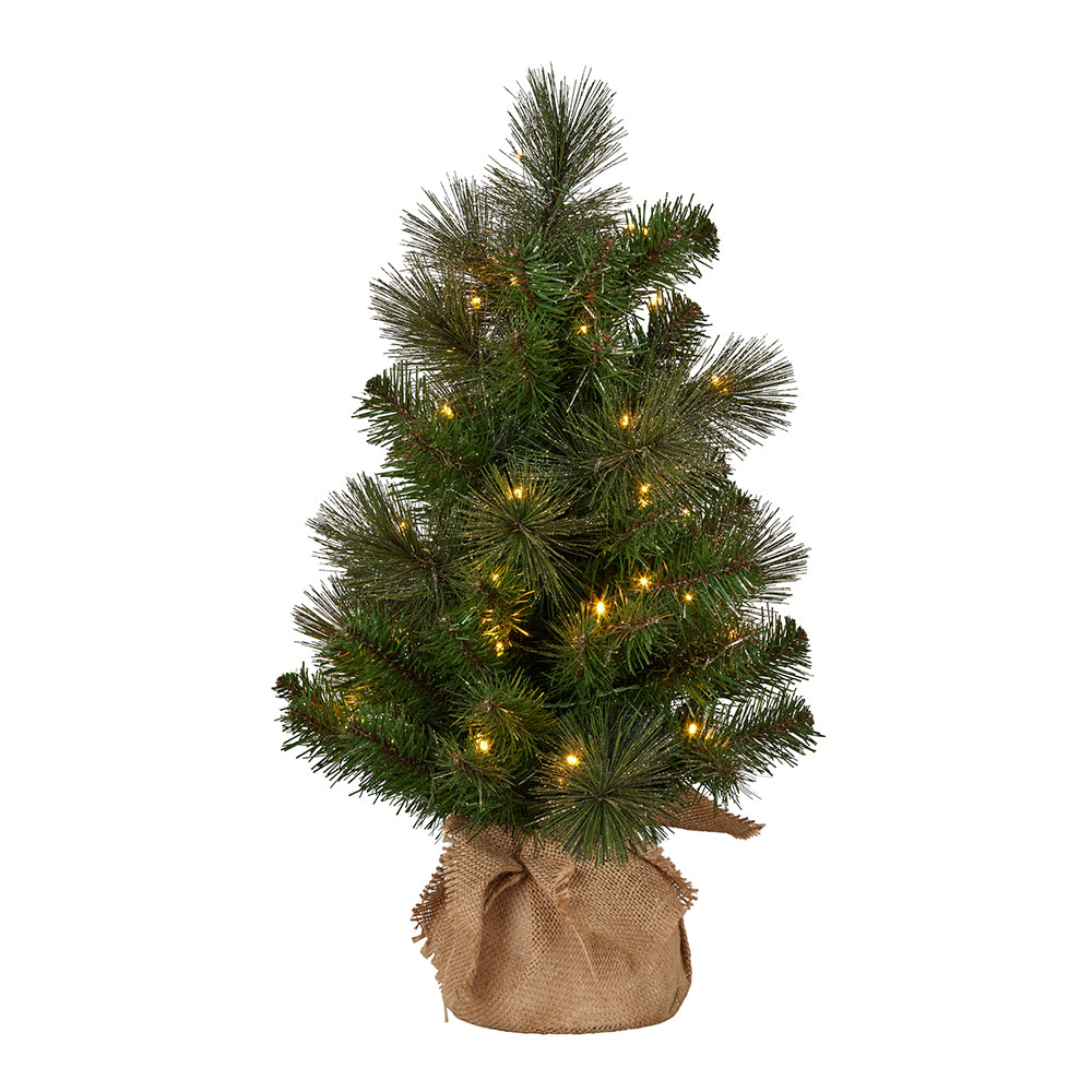 GLITTERY GOLD 2FT LED WARM WHITE TABLETOP TREE SENGG2