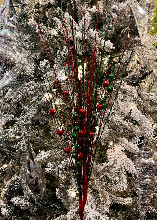 85CM RED & GREEN BALL SPRAY X431375