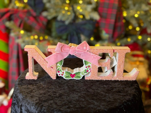PINK NOEL SIGN X443958