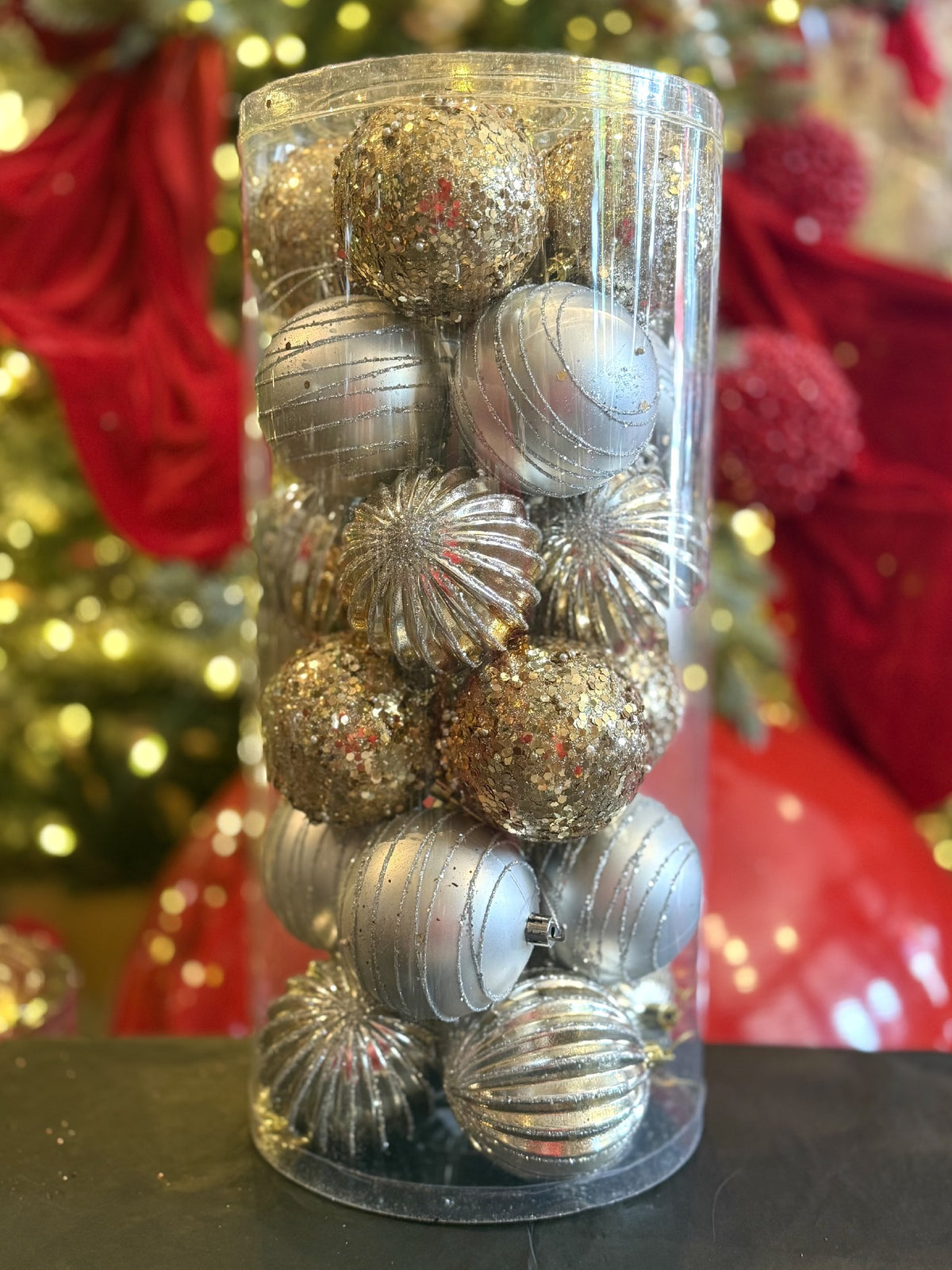 24PK 8CM COPPER SHATTERPROOF BAUBLES X466308
