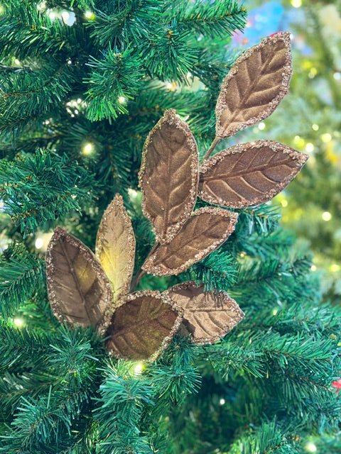 MOCHA VELVET LEAF SPRAY X481073