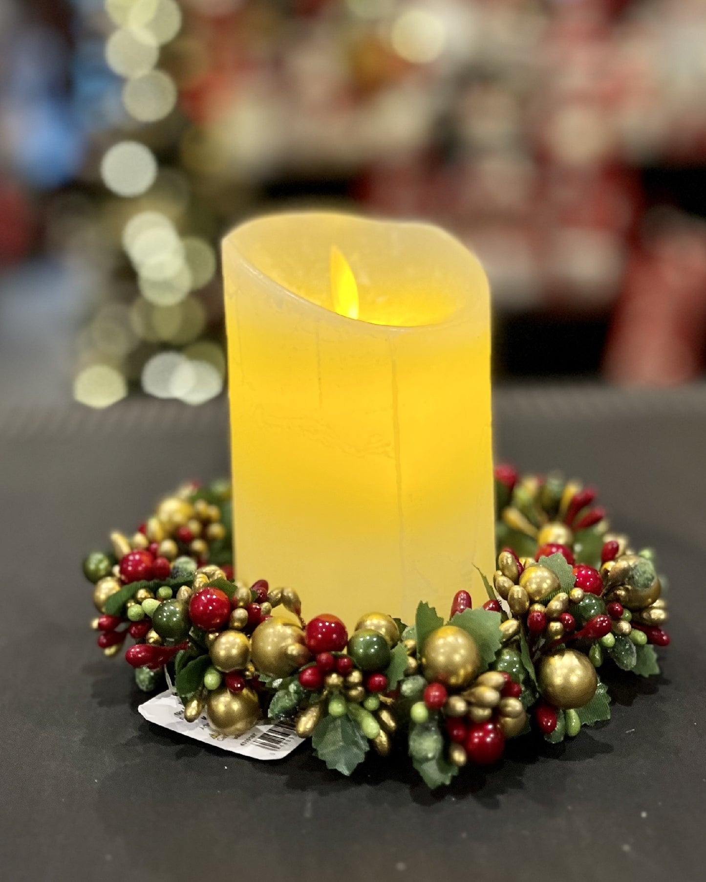 FLAMELESS CANDLE LARGE IVORY LA8118-1