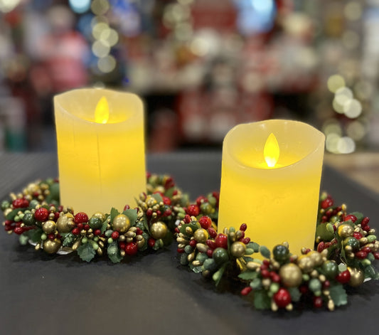 FLAMELESS CANDLE LARGE IVORY LA8118-1