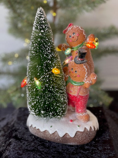 GINGERBREAD STACK WITH LED TREE XPG35