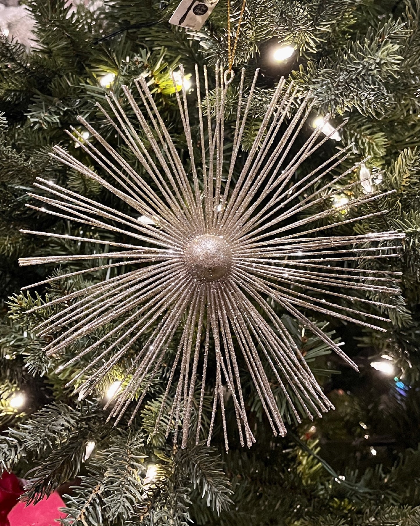 CHAMPAGNE STARBURST HANGING ORNAMENT 4258065A SG