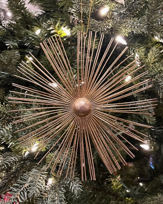 GOLD STARBURST HANGING ORNAMENT 4258065G