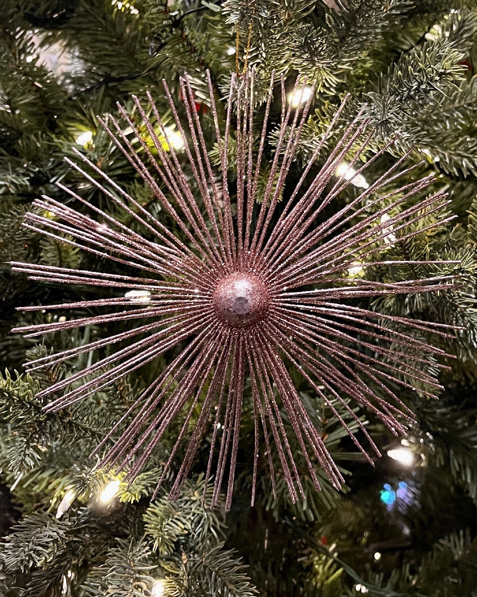 ROSE GOLD STARBURST HANGING ORNAMENT 4258065MG