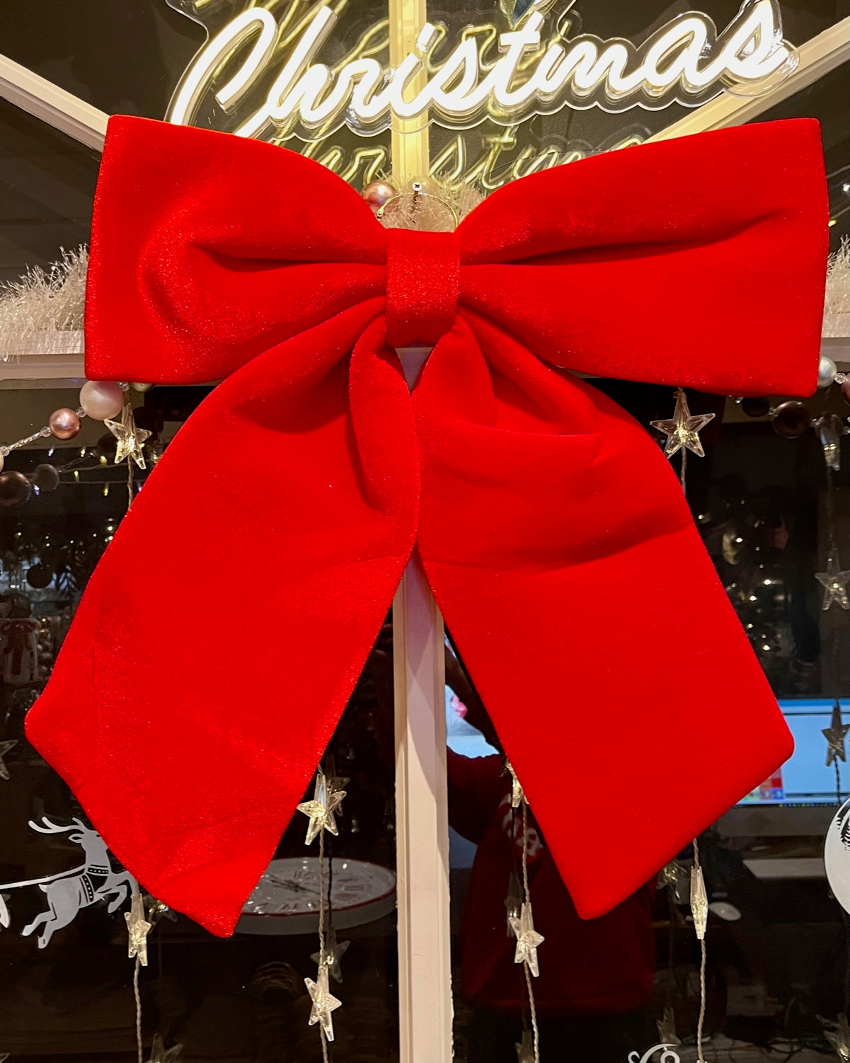 Bow Hanger Red Velvet 60cm 429280460